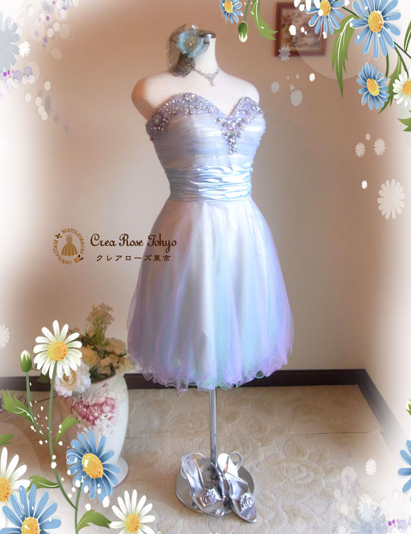 ネット申込み限定★コーディネート5点ビジュードレスセット！[クラリス+ラビーボレロホワイト]