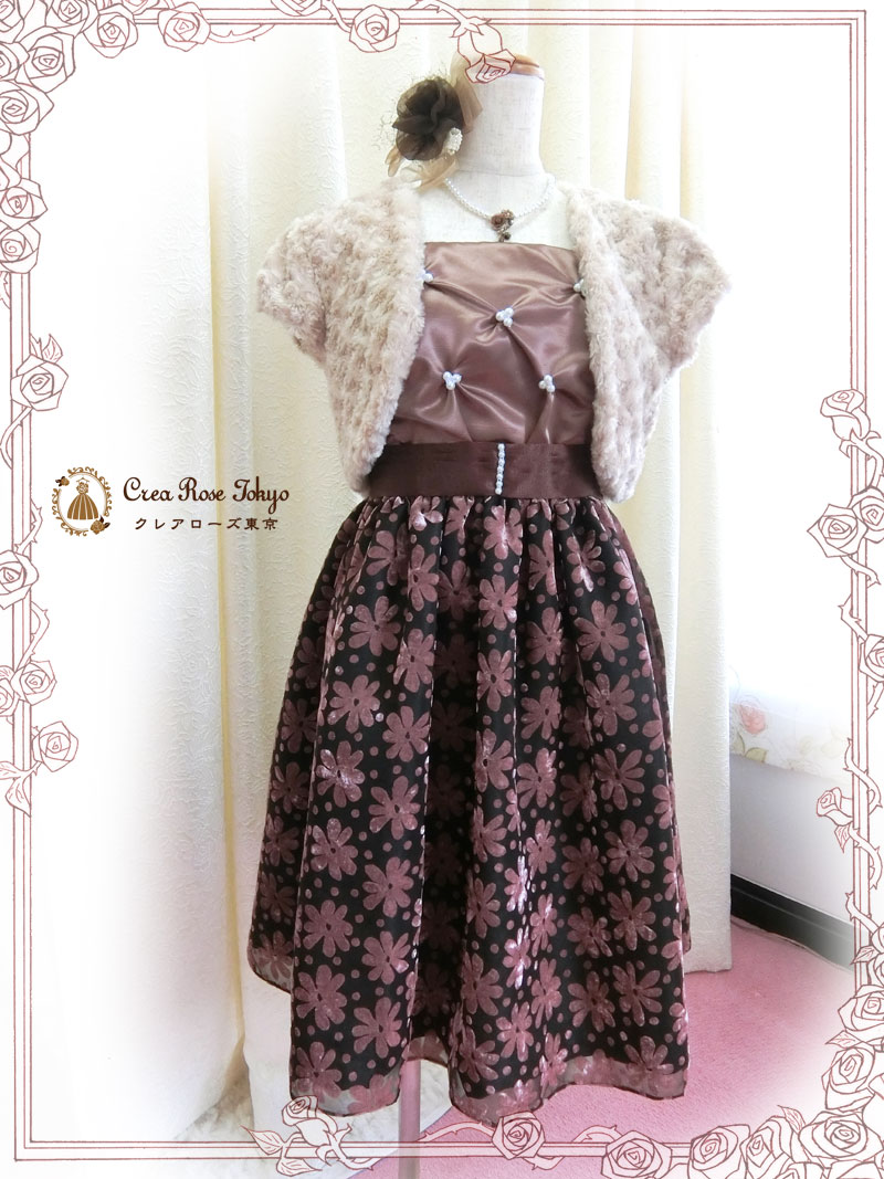 [フラワーチョコ]クレアローズ東京 オリジナル！可愛いパーティドレス