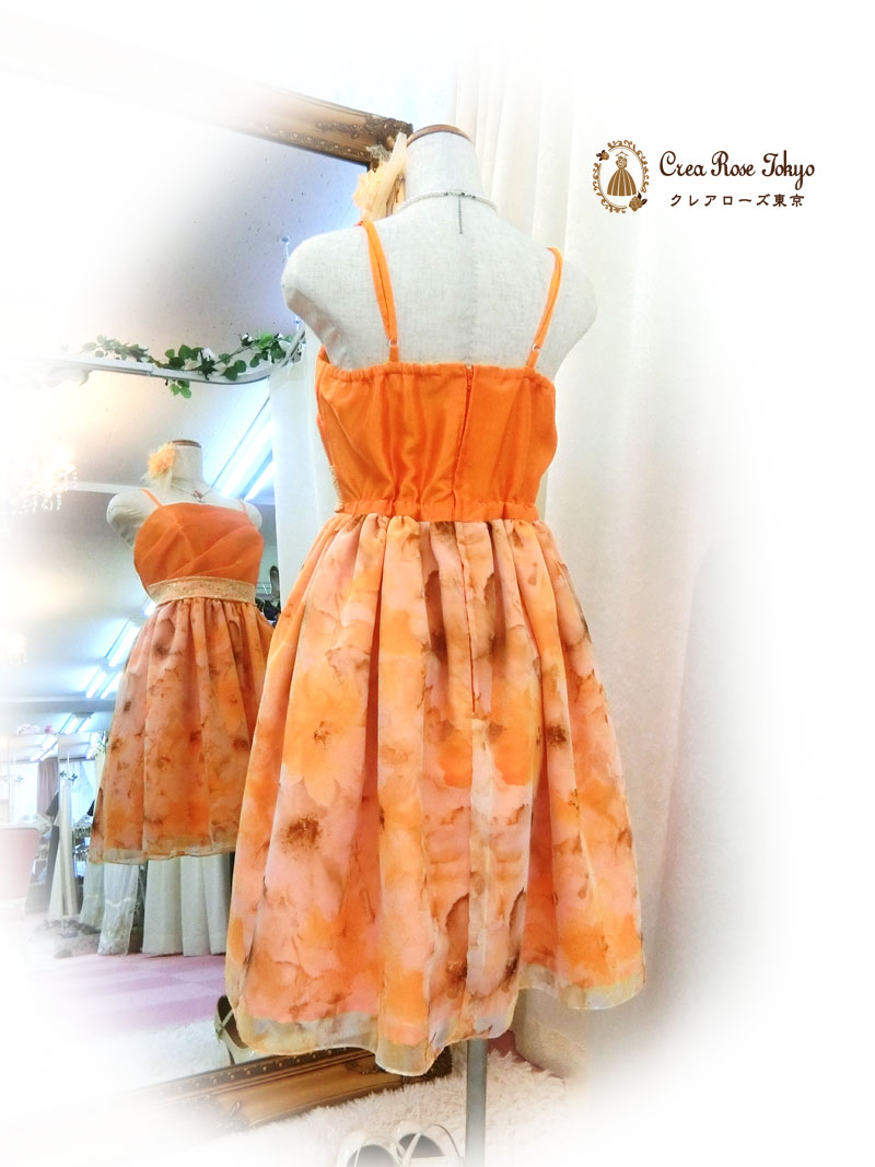 [フレミンシャス]素敵な花柄の当店オリジナルドレス