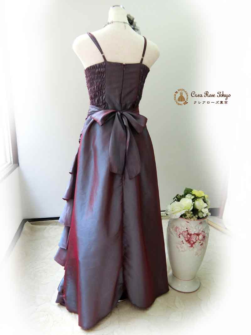 [カッシーナ]Ａラインティアードのロングドレス