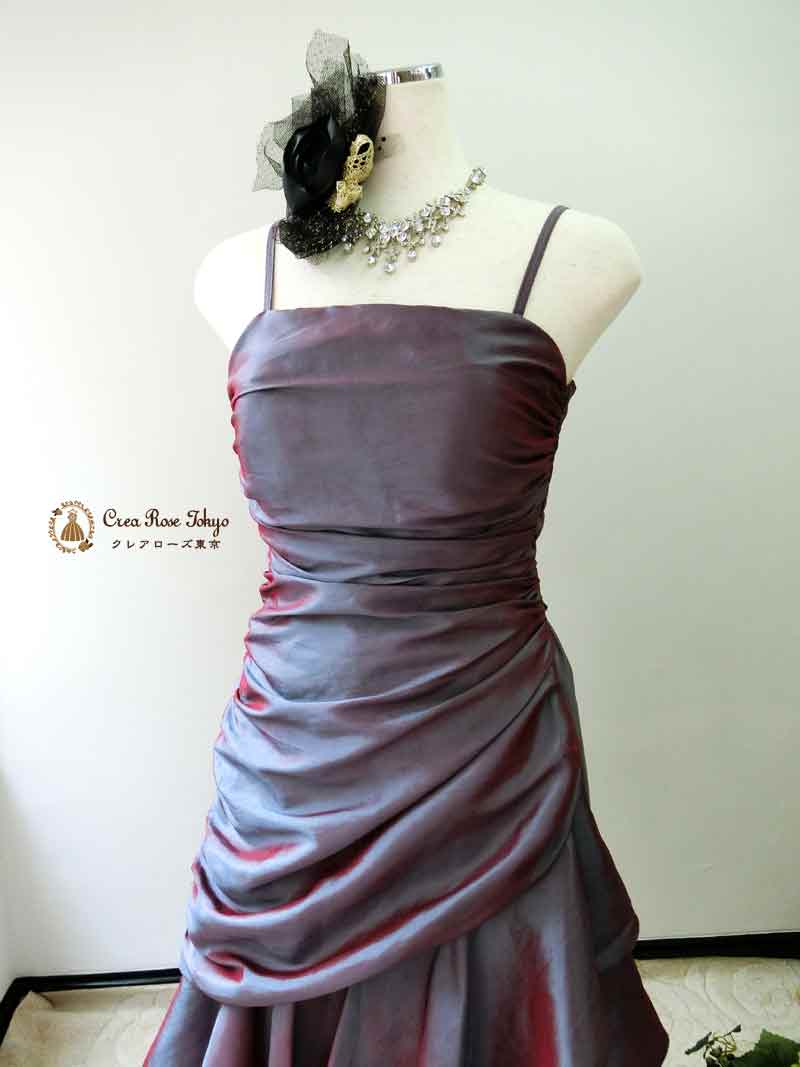 [カッシーナ]Ａラインティアードのロングドレス