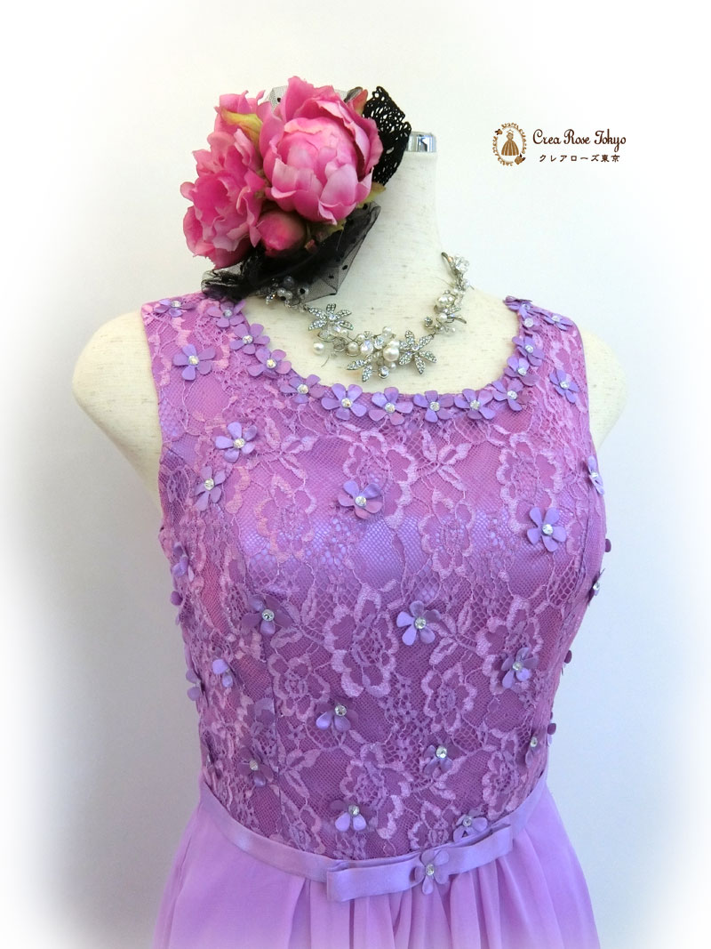 [ヴィオレッタ]着やすいフェミニンロングドレス