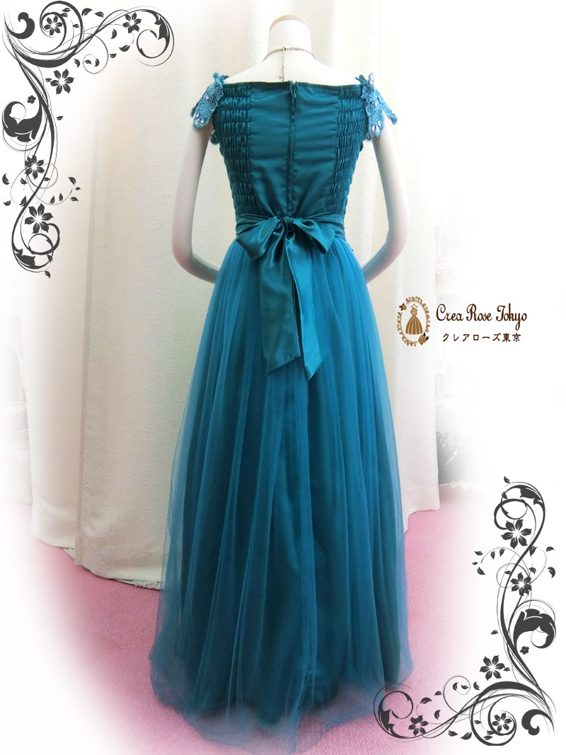 [シャングリラ]ミセスの発表会にも！刺繍がキレイな舞台映えドレス