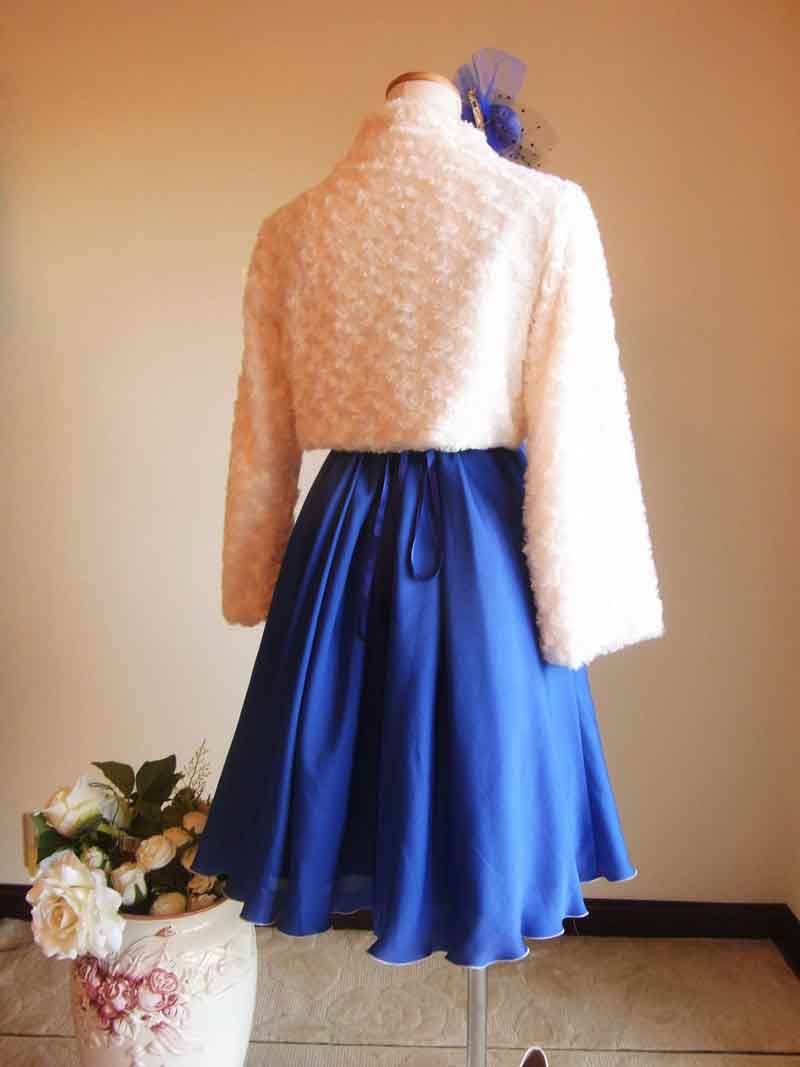 [ブルーエトワール]素敵な大人可愛いパーティードレス　編み上げ調整タイプ