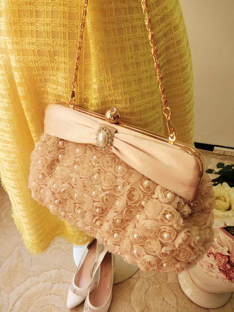 [メヌエット]パステルイエローの清楚系ワンピースドレス