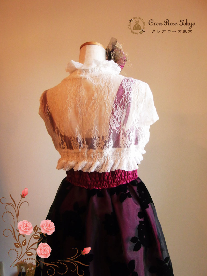 [ジェニファーローズ]お上品お嬢様ゲストドレス　S～M(７～９号)サイズ