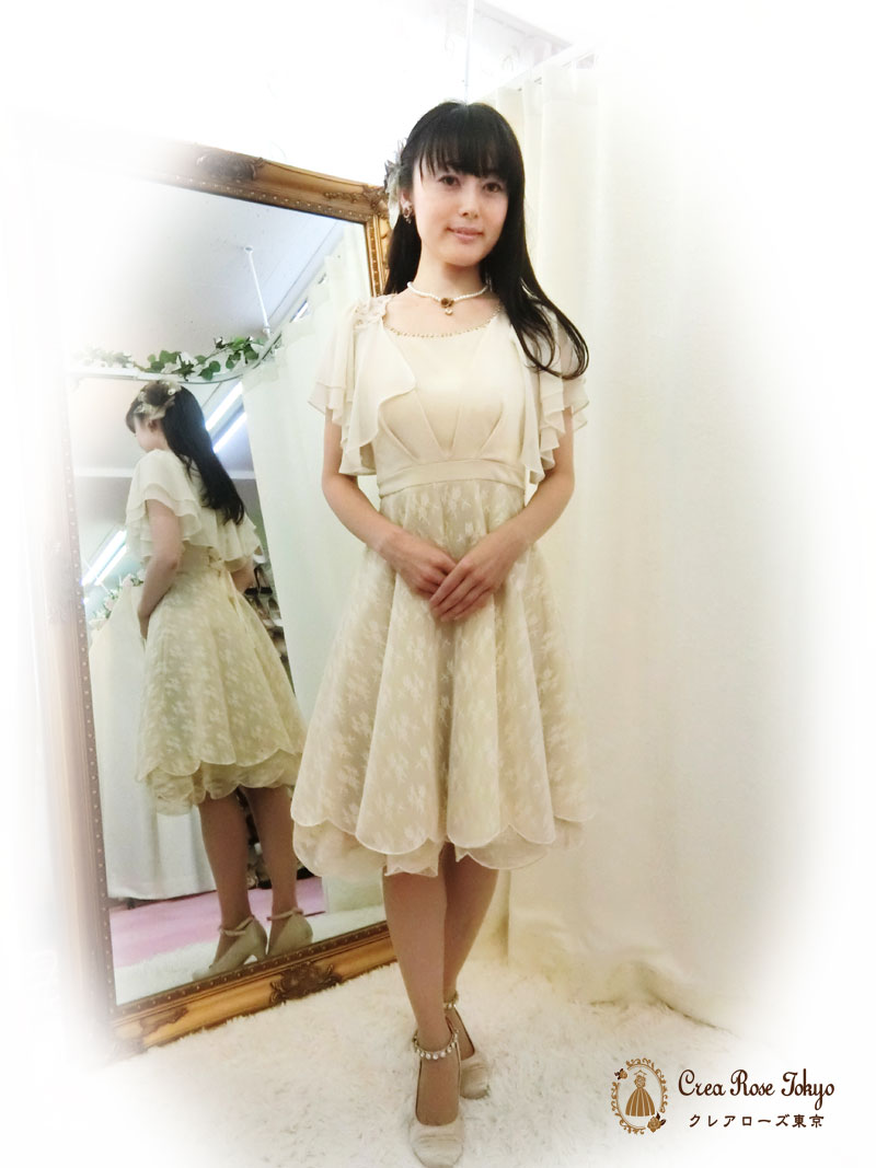 [ピアージュ]レースの清楚ドレス