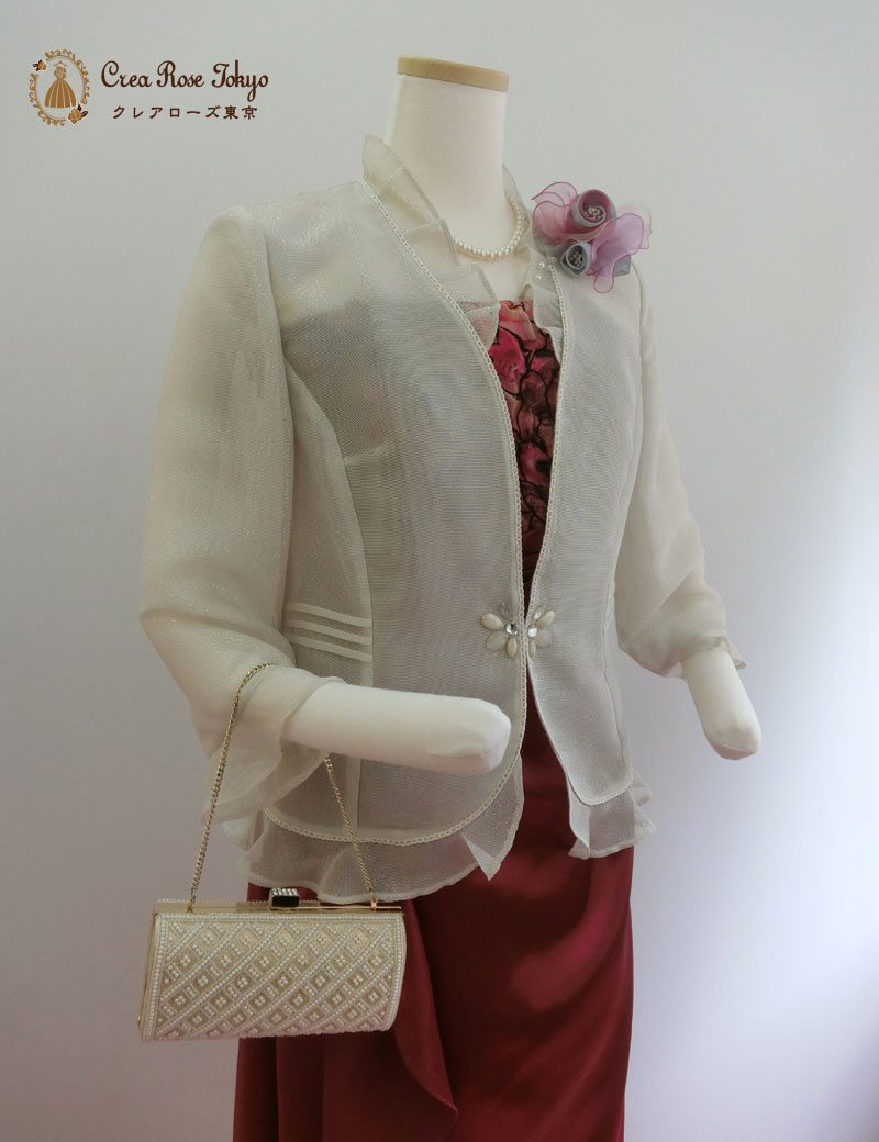 【ジュリエットコサージュ：パープルシルバー】ジャケットが映えるブーケフラワー