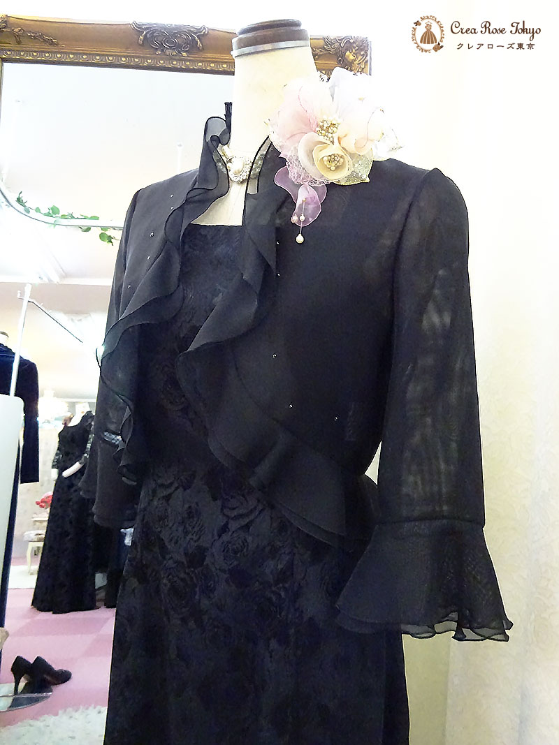 【ビバリーコサージュ：ピンクイエロー】ドレスを上品に仕上げるブーケフラワー