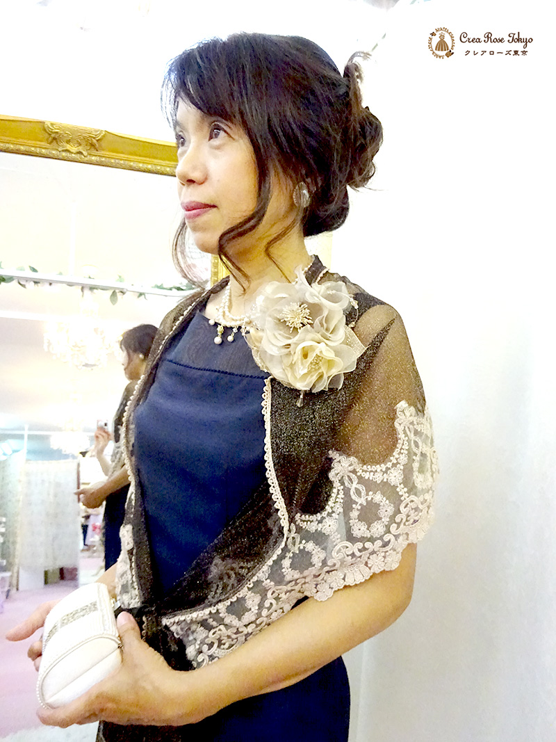 繊細なビジューが上品な2連パールのネックレス【２連パール（細）ネックレス】ミセスのコーデに