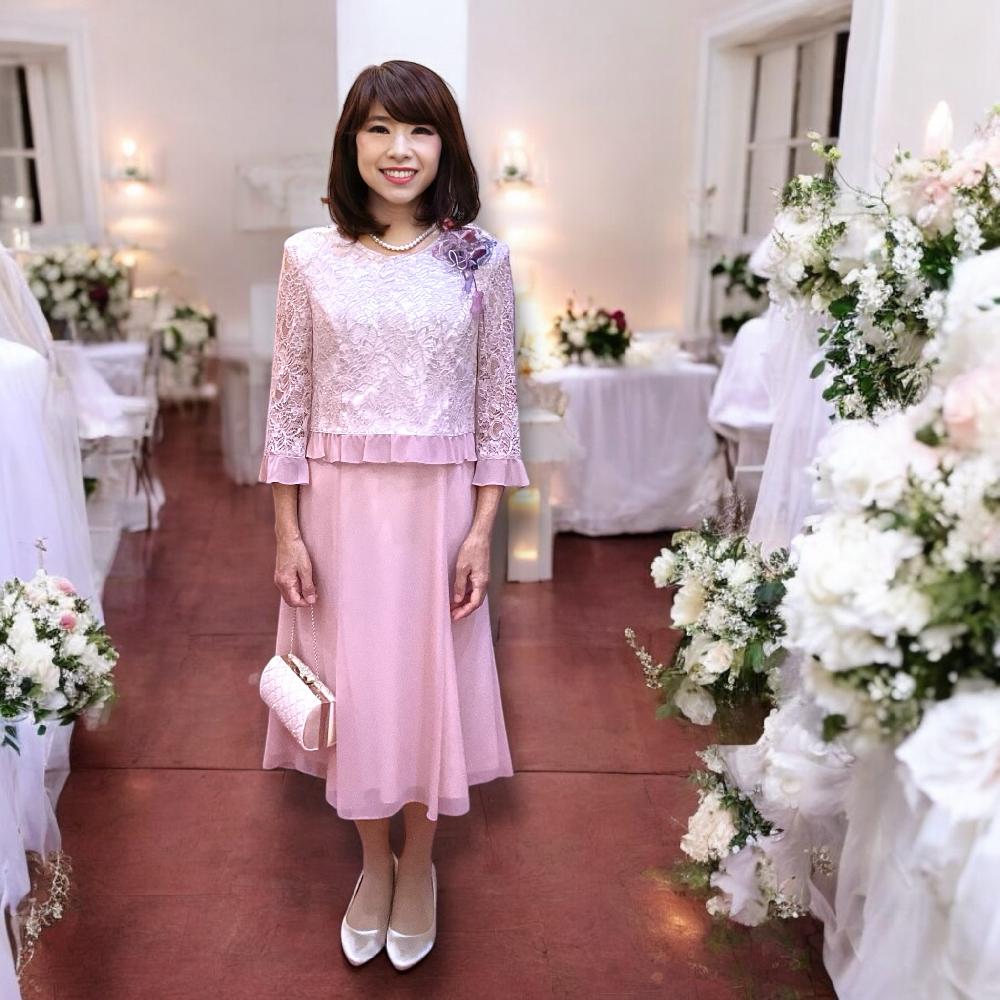 大人可愛いゲストドレス