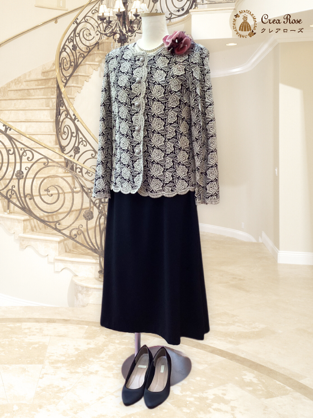 シックなフォーマルドレス