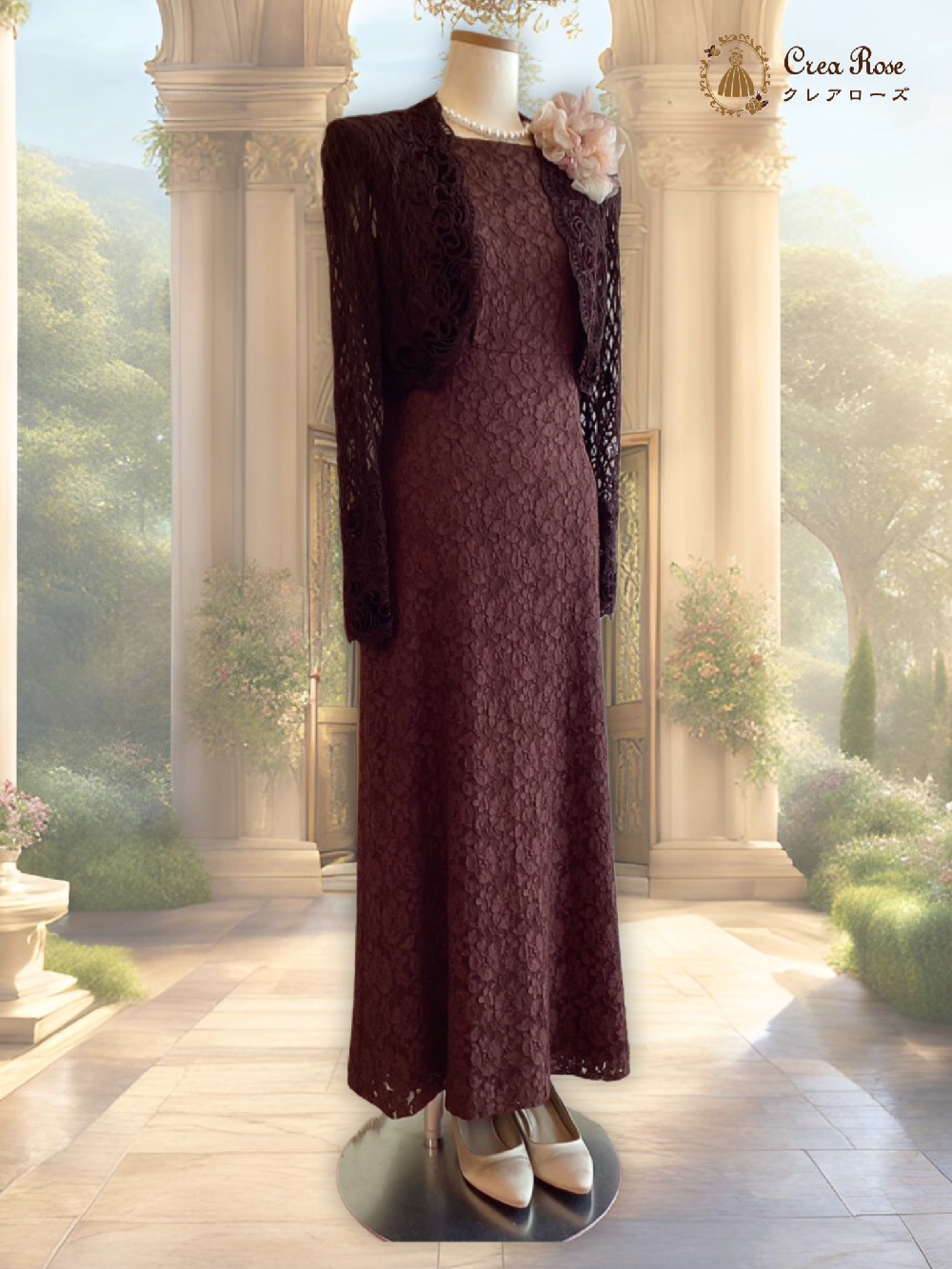 細身のミセスフォーマルドレス