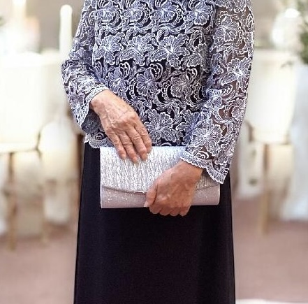 (ネット申し込み専用)祖母様　お小物3点セット　コサージュ➕ネックレス➕バッグ