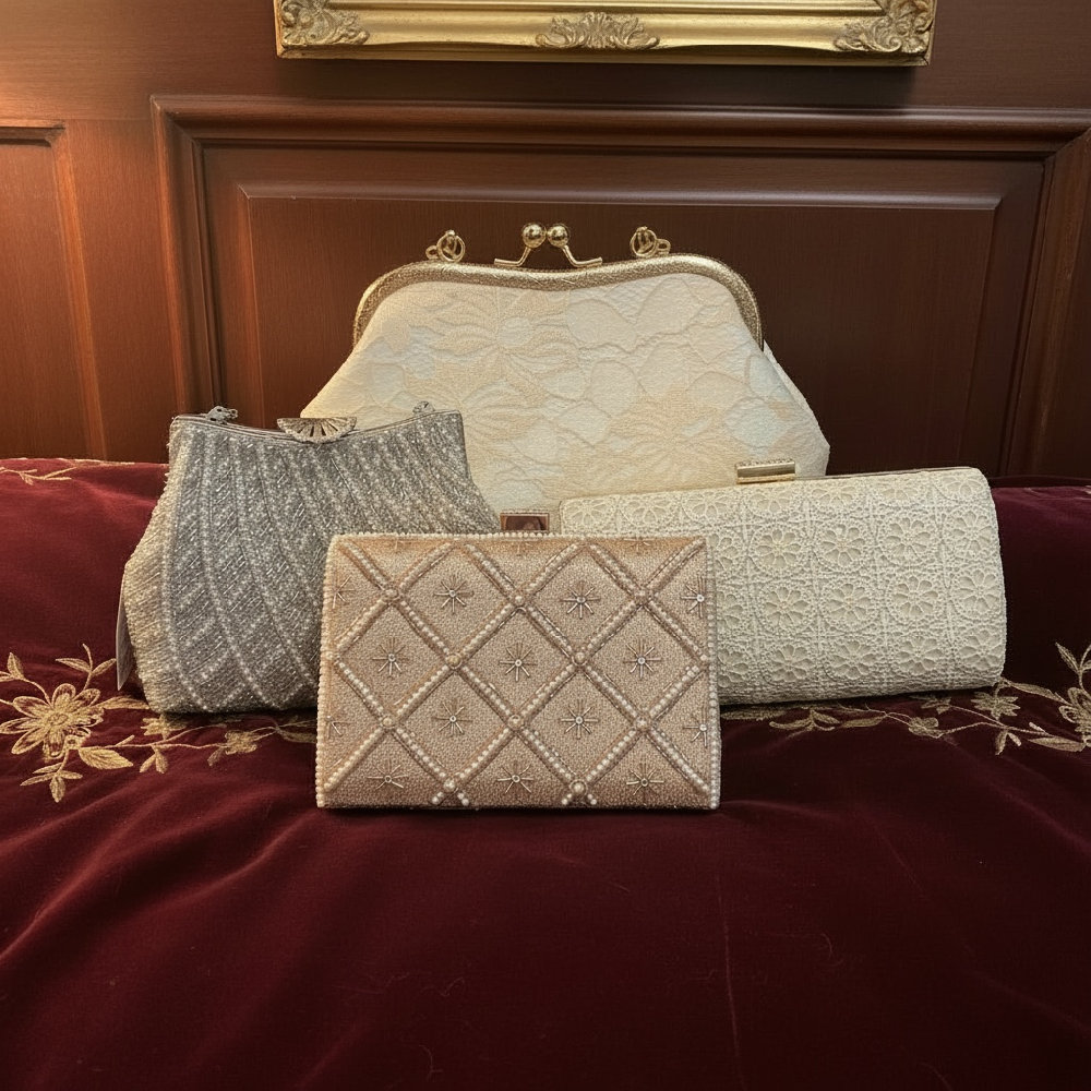 (ネット申し込み専用)祖母様　お小物3点セット　コサージュ➕ネックレス➕バッグ