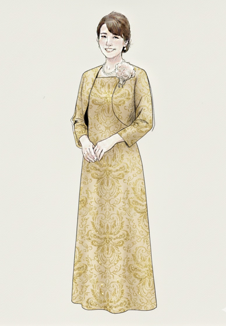 自分色で作る、マザーズドレス！お母さんへのプレゼントも♪自分のためにドレスを作る、クレアローズ オリジナル:ミシェルドレス:オーダーレンタル